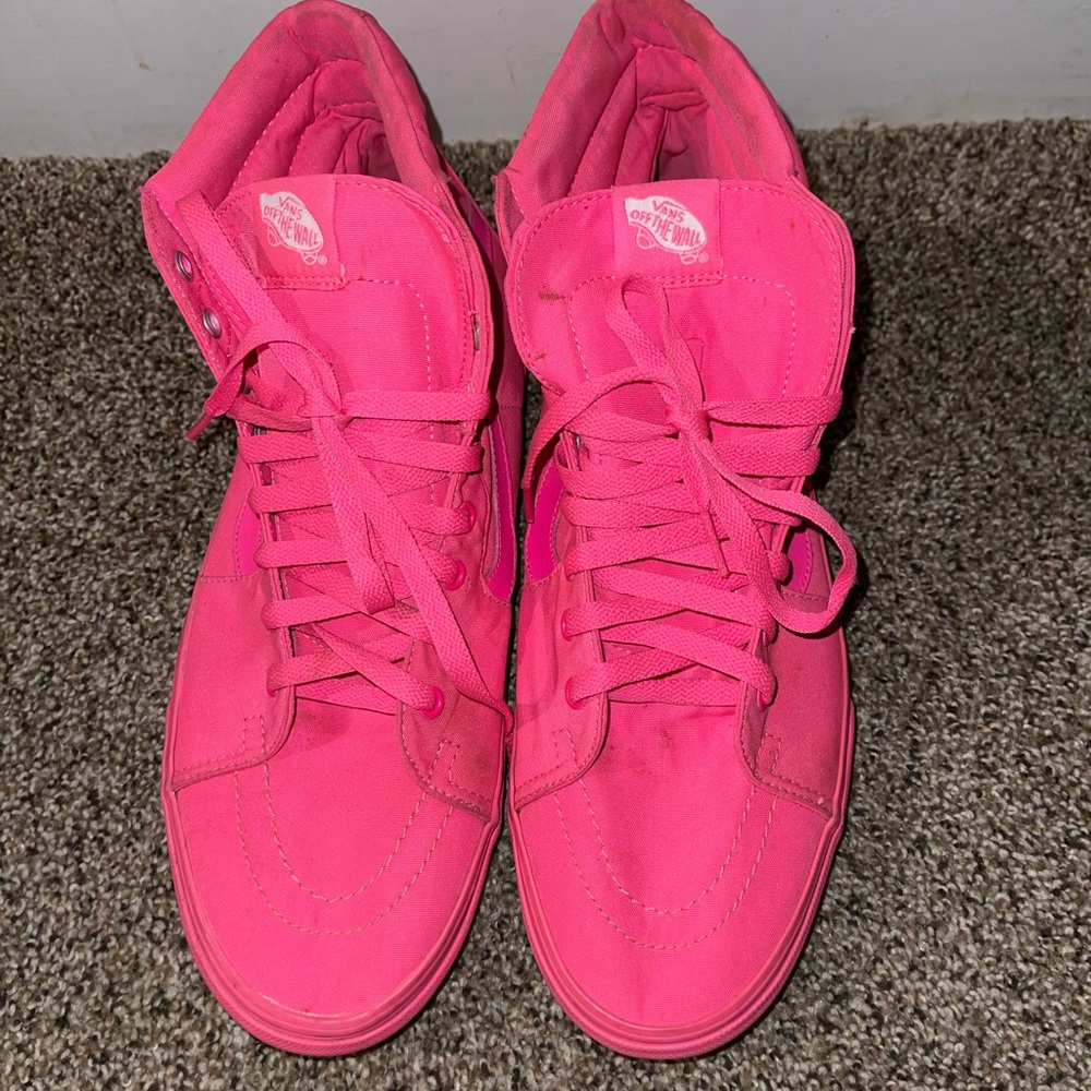 Vans Men's Pink High-Top Sneakers
